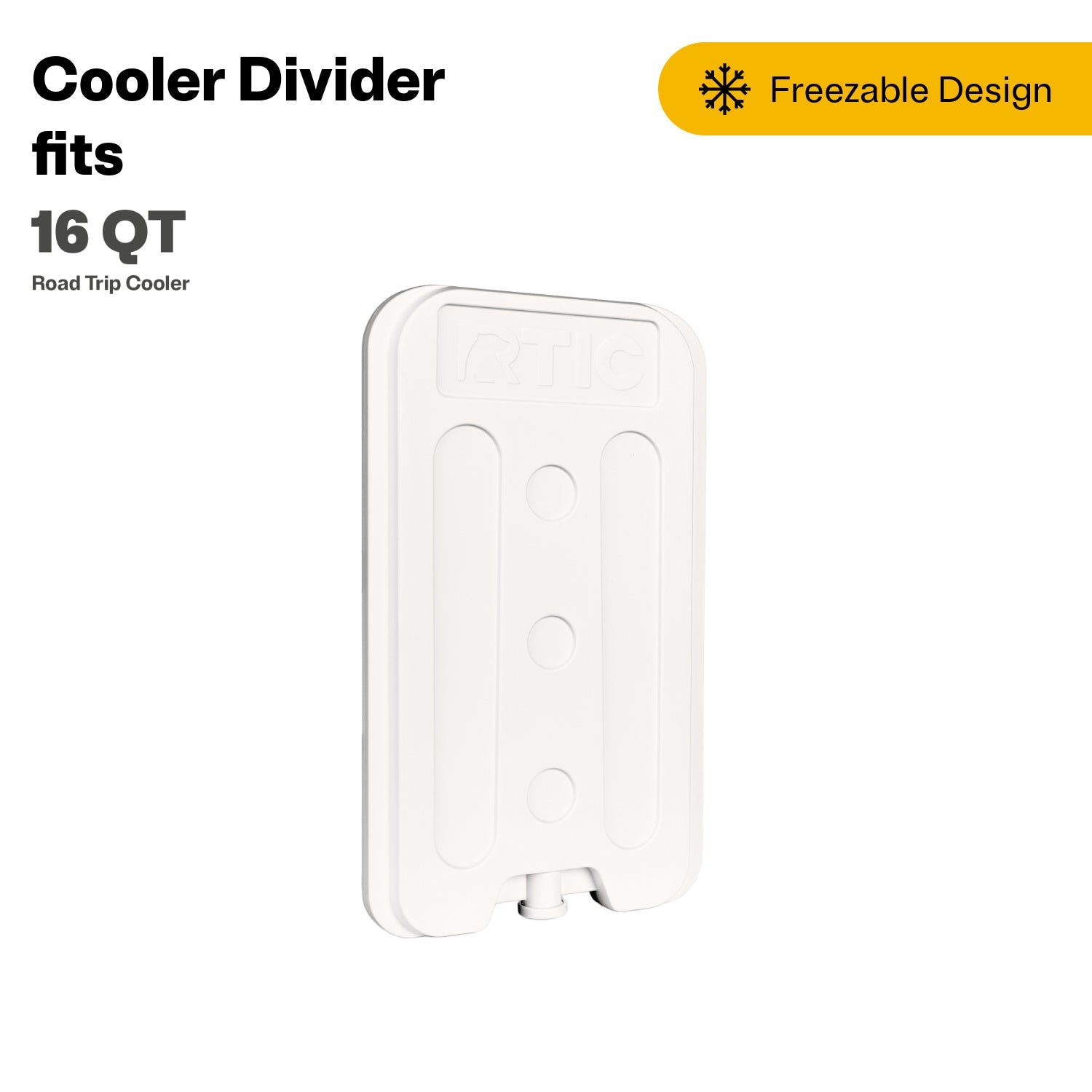 16 QT Road Trip Cooler Freezable Divider